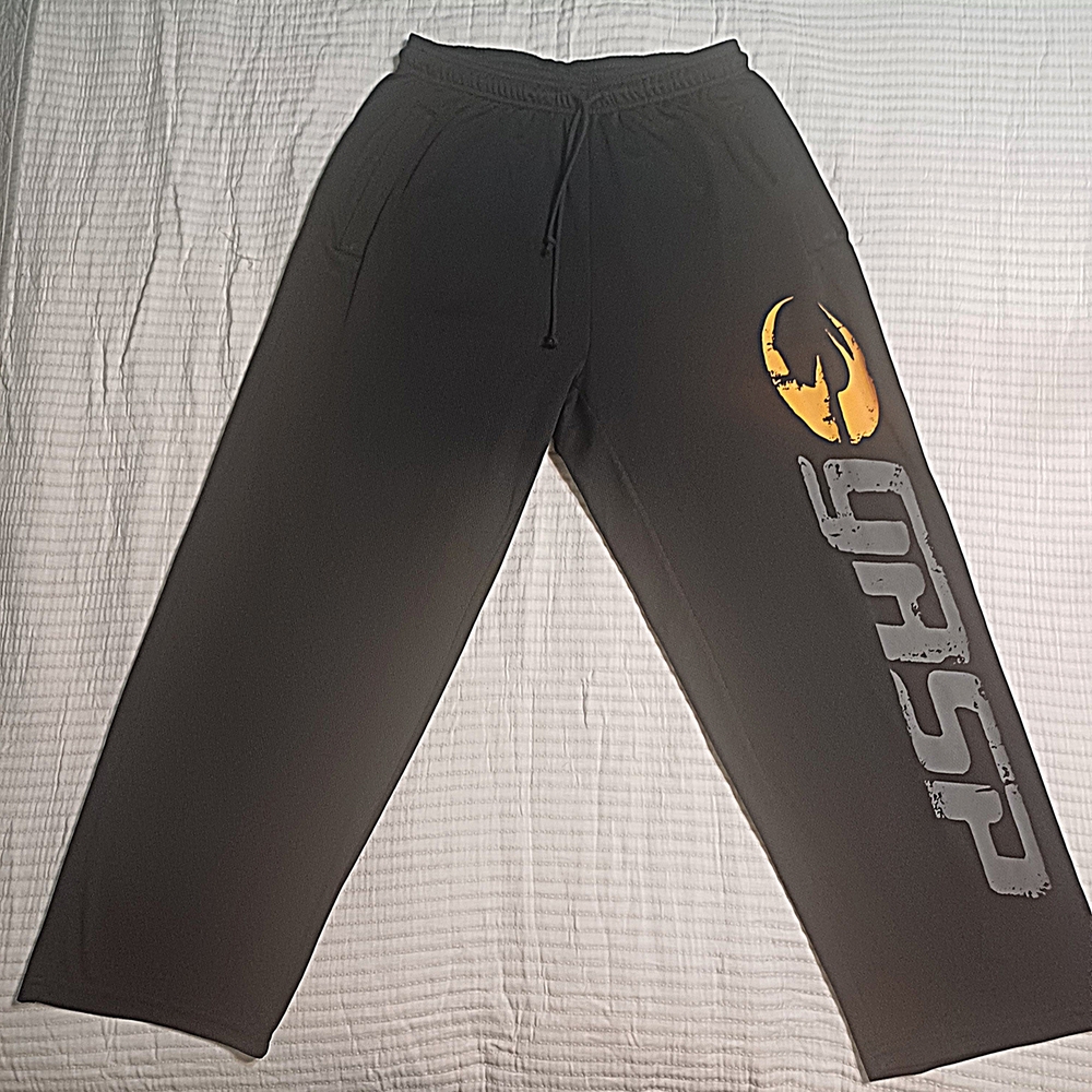 Gasp Men's Mesh Black and Yellow Pants